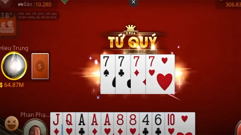 Các dây bài được tính tới trắng trong tiến lên